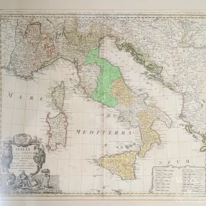 Papal States map from 1742 Papal States map from 1742