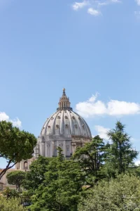 Vatican Gardens with Dome